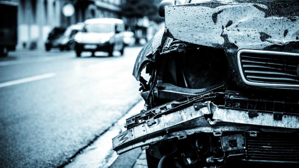 totaled car